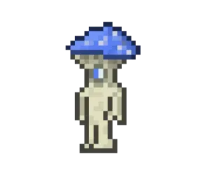 🌎 seta, criatura, azul, videojuego, pixel art telegram sticker