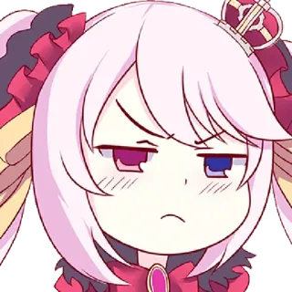 🥀 Anime, Manga, Kreskówka, Postać, Korona, Słodkie telegram sticker