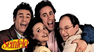 ⭐ Seinfeld seinfeld, serie tv, sitcom, commedia, personaggi telegram sticker