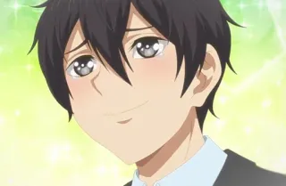 😁 anime, boy, smile, cute, manga whatsapp sticker