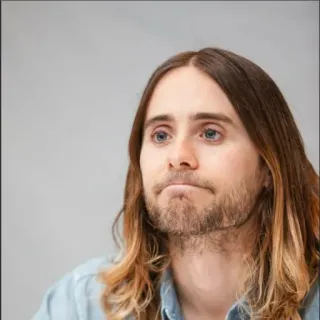 😕 Jared Leto diễn viên, người nổi tiếng, nhạc sĩ, chân dung, đàn ông telegram sticker
