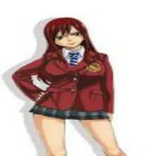 😀 Erza Scarlet Fairy Tail 애니메이션, 페어리 테일, 엘자 스칼렛, 만화, 캐릭터, 팬아트 telegram sticker