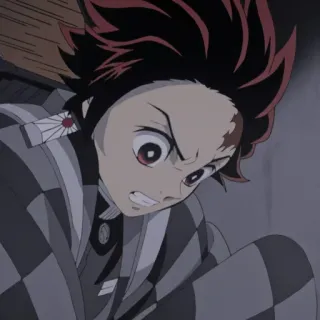 😬 Tanjiro Kamado Demon Slayer anime, demon slayer, tanjiro, angry whatsapp sticker
