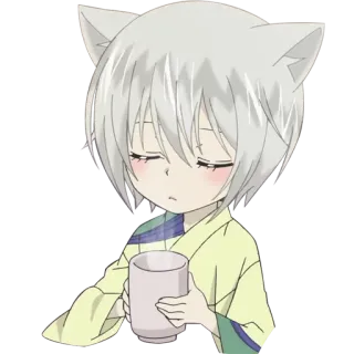 🍵 Tomoe Kamisama Kiss Anime, Volpe, Carino, Manga telegram sticker