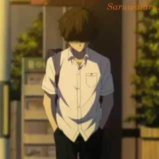 😡 Saruwatari 2 Anime, Szkoła, Chłopak, Mundur, Uczeń, Japoński telegram sticker