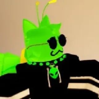 ❇️ Awatar, Zielony, Obcy, Postać, Okulary przeciwsłoneczne, Kreskówka telegram sticker