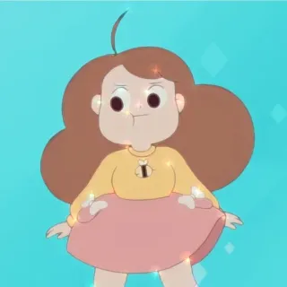 🥯 Cartone animato, Personaggio, Ragazza, Animato, Carino, Illustrazione telegram sticker