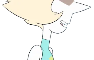 💀 Pearl Steven Universe kreskówka, animowany, Pearl, Steven Universe, postać telegram sticker