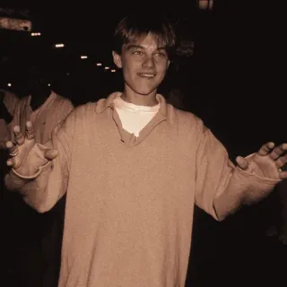🌻 Leonardo DiCaprio Leonardo DiCaprio, actor, young, celebrity, person telegram sticker