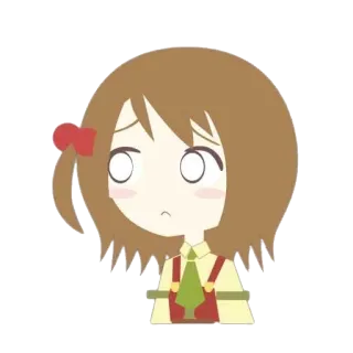 😗 Anime, Carino, Cartone animato, Chibi, Ragazza, Triste, Kawaii whatsapp sticker