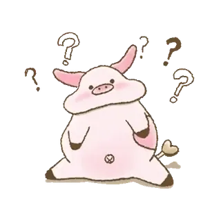 ๐ ๋ผ์ง, ๋๋ฌผ, ๋ฌผ์ํ, ํผ๋์ค๋ฌ์ด, ์๊ฐํ๋ whatsapp sticker