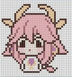 😮 Yae Miko Genshin Impact 动漫, 原神, 八重神子, 像素画, 角色 telegram sticker