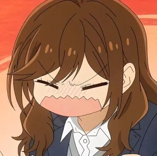😠 อนิเมะ, โกรธ, การ์ตูน, หงุดหงิด, สีหน้า, ตัวละคร whatsapp sticker