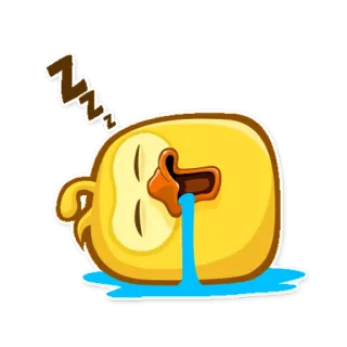 😴 Zzzz sleepy, tired, sleeping, bird, zzz, cartoon telegram sticker