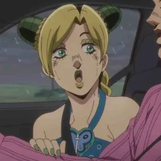 🧃 Jolyne Cujoh JoJo's Bizarre Adventure Anime, Jojo's Bizarre Adventure, Jolyne Cujoh, Kartun telegram sticker