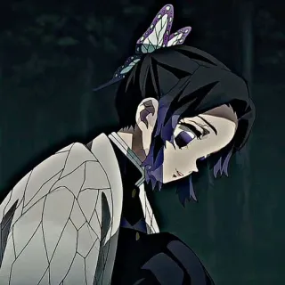 🦋 Shinobu Kocho Demon Slayer Anime, Demon Slayer, Shinobu Kocho, Kupu-kupu, Manga, Karakter telegram sticker