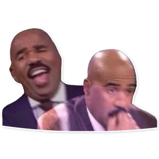 😂 Steve Harvey Meme, Steve Harvey, Lucu, Reaksi, Tertawa, Emosional whatsapp sticker