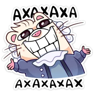 😁 AXAXAXA
AXAXAXAX ferret, cartoon, humor, funny, laugh, meme telegram sticker