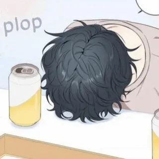 😞 plop Anime, Bebida, Sueño, Lata, Cansado, Relajado telegram sticker