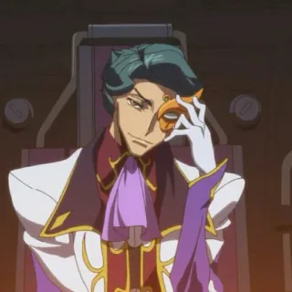 🔗 Jeremiah Gottwald Code Geass Anime, Personagem, Code Geass, Jeremiah Gottwald telegram sticker