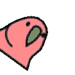 🦜 Blob, Roze, Gezicht, Expressie telegram sticker
