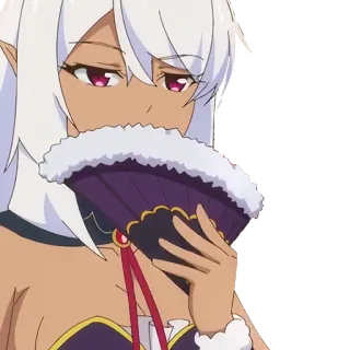 🤭 Аниме, Эльф, Женщина, Фэнтези, Фан telegram sticker