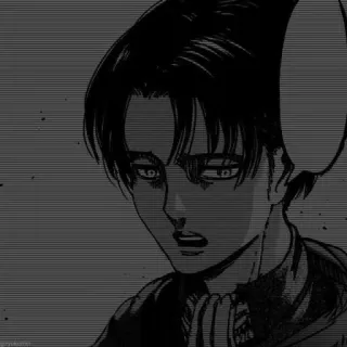 🎵 Levi Ackerman Attack on Titan anime, manga, character, levi, attack on titan whatsapp sticker