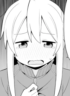 😫 anime, manga, crying, sad, girl, tearful whatsapp sticker