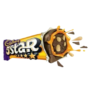 🍫 Cadbury 5 star 巧克力, 糖果, 食物, 吉百利, 五星, 甜 telegram sticker