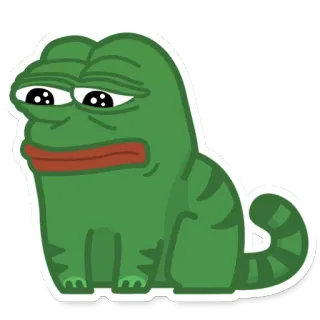 😞 Pepe the Frog Meme, Katak, Kartun, Karakter, Meme internet telegram sticker