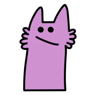 😕 chat, autocollant, mignon, dessin animé, animal telegram sticker