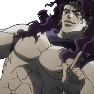 😏 Anime, Personage, Jojo's Bizarre Adventure, Joseph Joestar, Sticker, Fanart telegram sticker