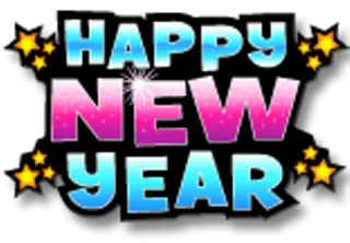 🎁 HAPPY NEW YEAR สวัสดีปีใหม่, ปีใหม่, การเฉลิมฉลอง, วันหยุด, คำทักทาย whatsapp sticker