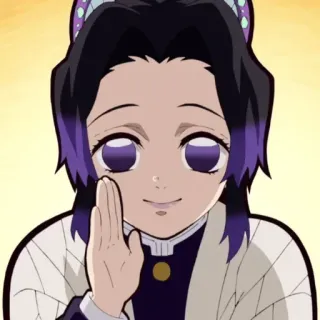 🦋 Shinobu Kocho Demon Slayer Аниме, Клинок рассекающий демонов, Шинобу Кочо, Манга, Милый, Мультфильм whatsapp sticker