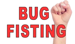 ✊ BUG FISTING оскорбительный, текст, фистинг, жук, сленг telegram sticker