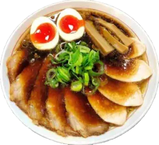 🍜 Ramen, Macarrão, Comida, Sopa, Ovo, Porco telegram sticker