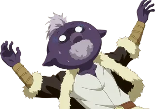 😵 Anime, Monstro, Goblin, Surpreso, Assustado telegram sticker