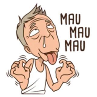 😛 MAU
MAU
MAU desenho animado, bobo, engraçado, velho, louco, estranho, pateta whatsapp sticker