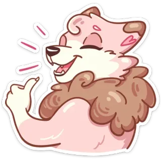 😂 perro, animal, lindo, alegre, pulgar arriba telegram sticker