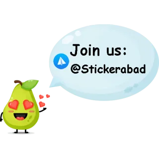 🥰 Join us:
@Stickerabad 贴纸, 梨, Telegram, 社交媒体, 可爱, 水果 telegram sticker