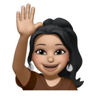 🛍 Memoji, Frau, Avatar, Emoji, Figur, Mädchen, Cartoon, Gruß whatsapp sticker
