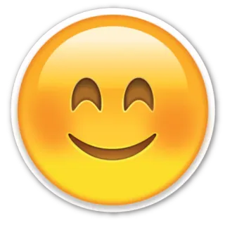 😊 emoji, smile, happy, smiley face telegram sticker