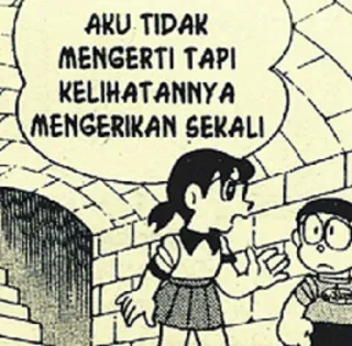 😨 Shizuka Minamoto Doraemon AKU TIDAK MENGERTI TAPI KELIHATANNYA MENGERIKAN SEKALI Shizuka, Doraemon, cartoon, anime, manga whatsapp sticker