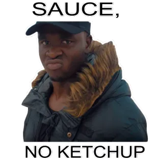 🍝 SAUCE, NO KETCHUP соус, кетчуп, еда, отношение telegram sticker