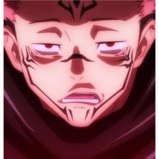 🙂 Sukuna Jujutsu Kaisen anime, character, sukuna, jujutsu kaisen, manga telegram sticker