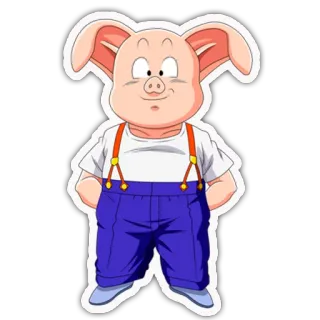 🐖 Oolong Dragon Ball Oolong, Babi, Dragon Ball, Kartun, Anime whatsapp sticker