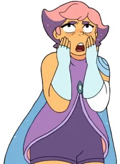 🙄 Glimmer She-Ra and the Princesses of Power cartoon, character, glimmer, she-ra, princesses of power, animated telegram sticker