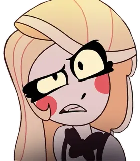 🤨 Charlie Morningstar Hazbin Hotel hazbin hotel, charlie, morningstar, kartun, karakter telegram sticker