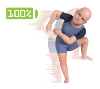 💃 100% battery, full, 100, power whatsapp sticker