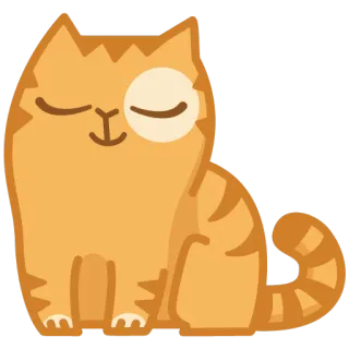😊 cat, orange, cute, animal, domestic telegram sticker